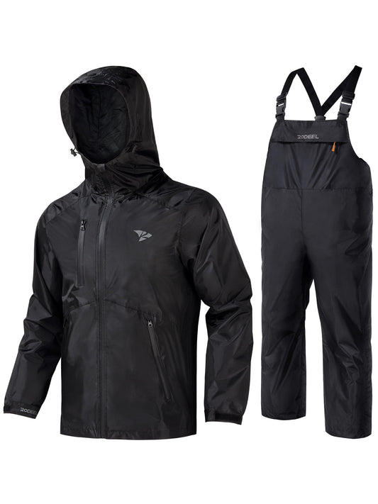 All-Weather Hooded Cargo Jacket & Breathable Ski Pants Set