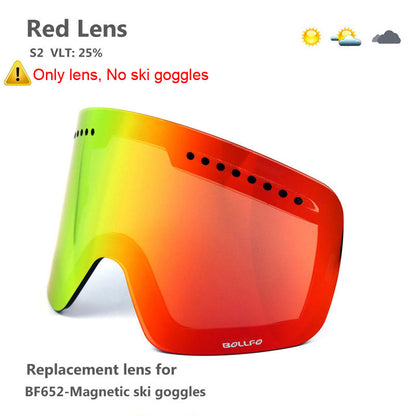 Magnetic Double Layer Ski Lens/Ski Goggles