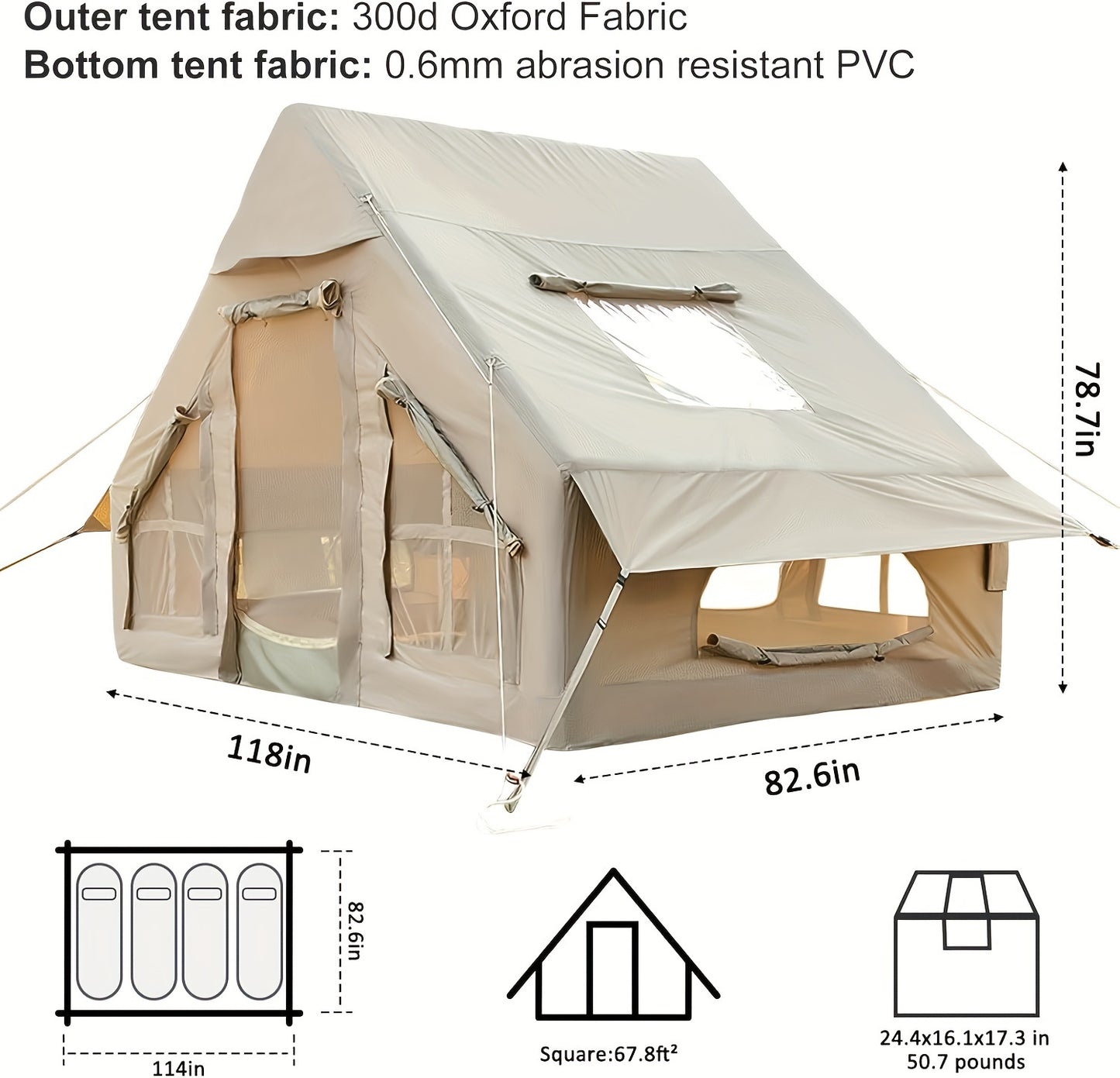 Winter Tent With Chimney Opening