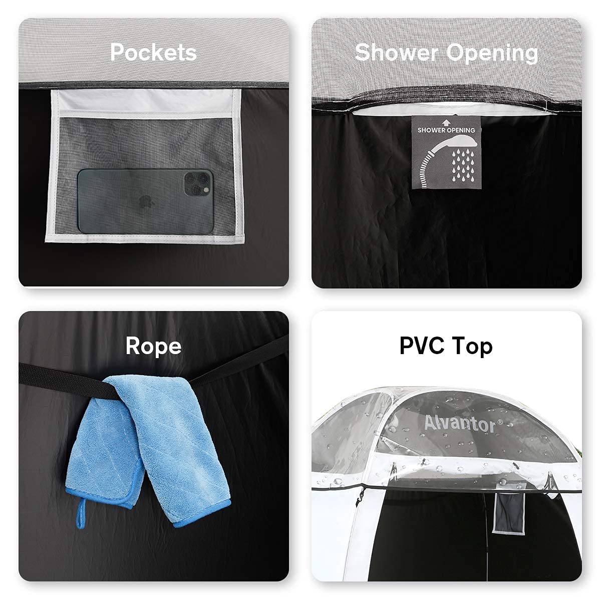 2-Room Pop-Up Privacy Tent