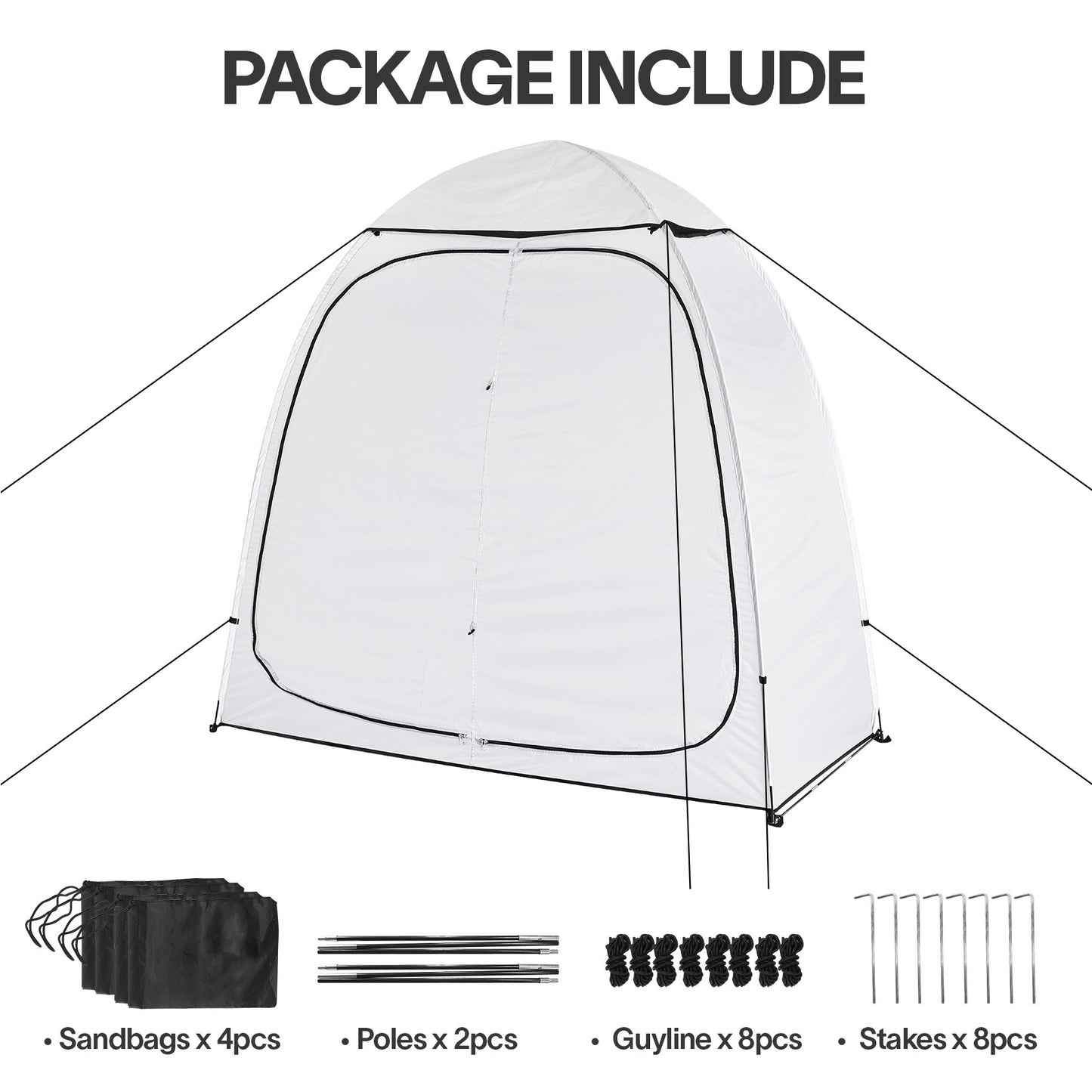 2-Room Pop-Up Privacy Tent