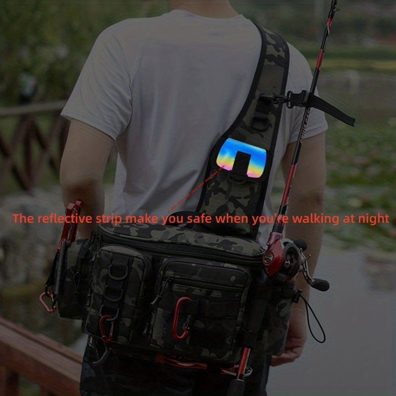 Premium Fishing Tackle Sling Backpack