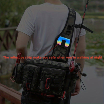 Premium Fishing Tackle Sling Backpack