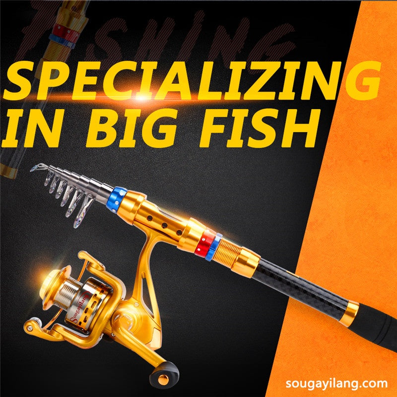 Telescopic Travel Fishing Rod Set