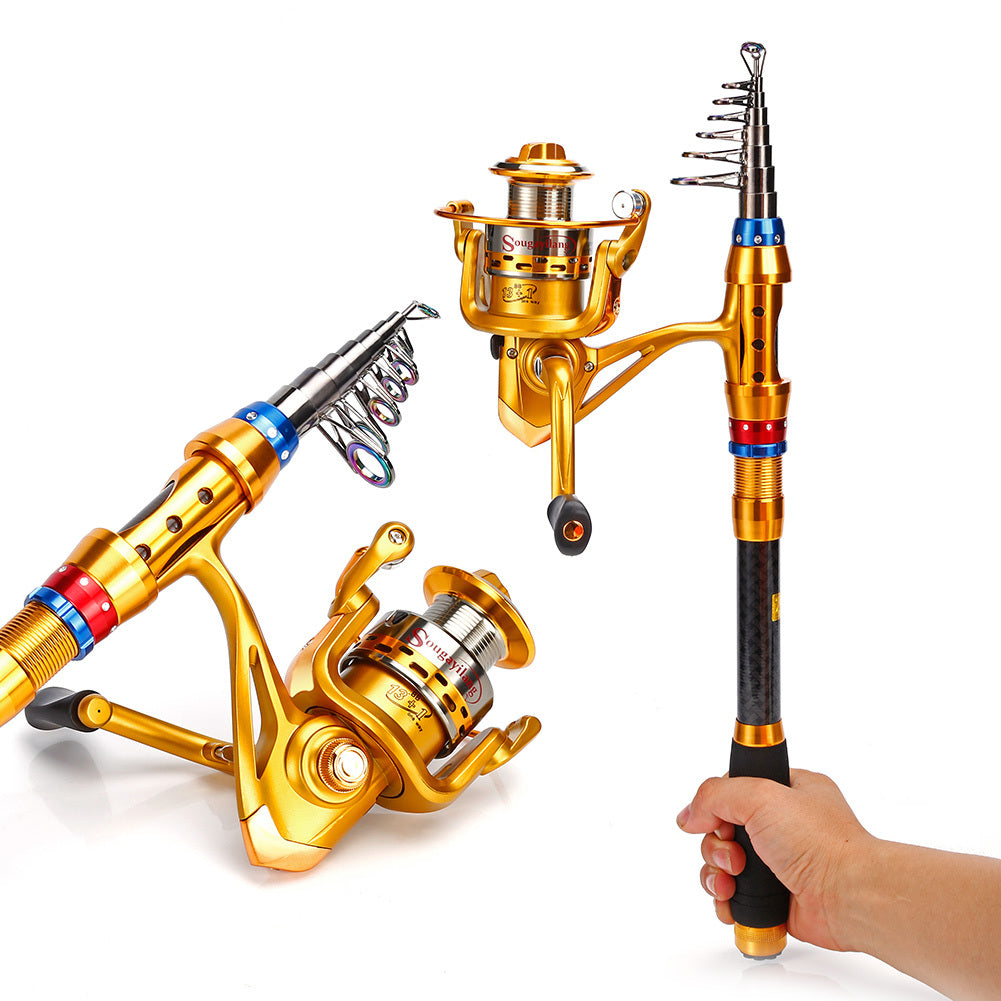 Telescopic Travel Fishing Rod Set