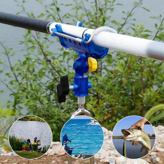 Premium Stainless Steel 360° Adjustable Fishing Rod Holder