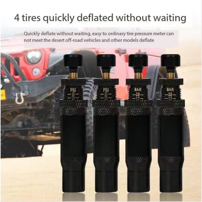 4-Pack Auto-Stop Tire Deflator Valve Set