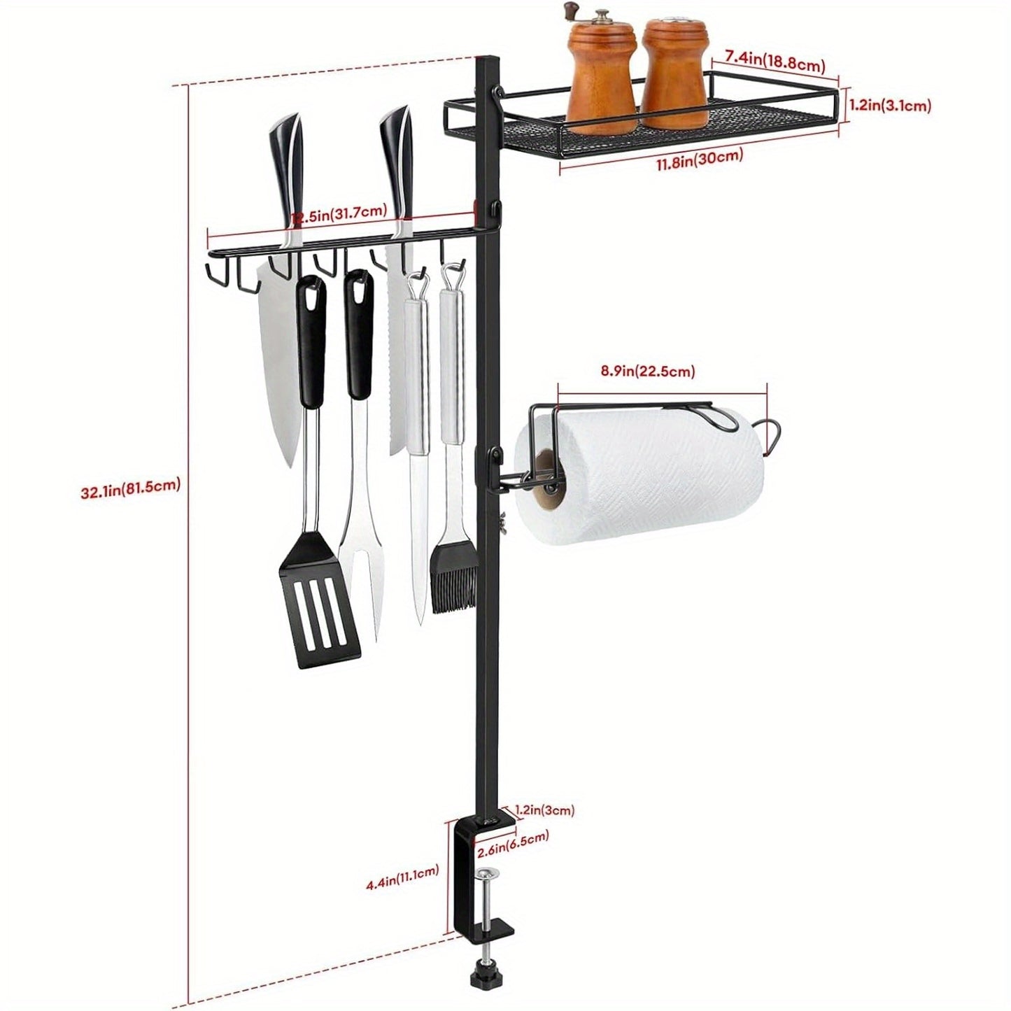 3-in-1 BBQ Accessory Organizer