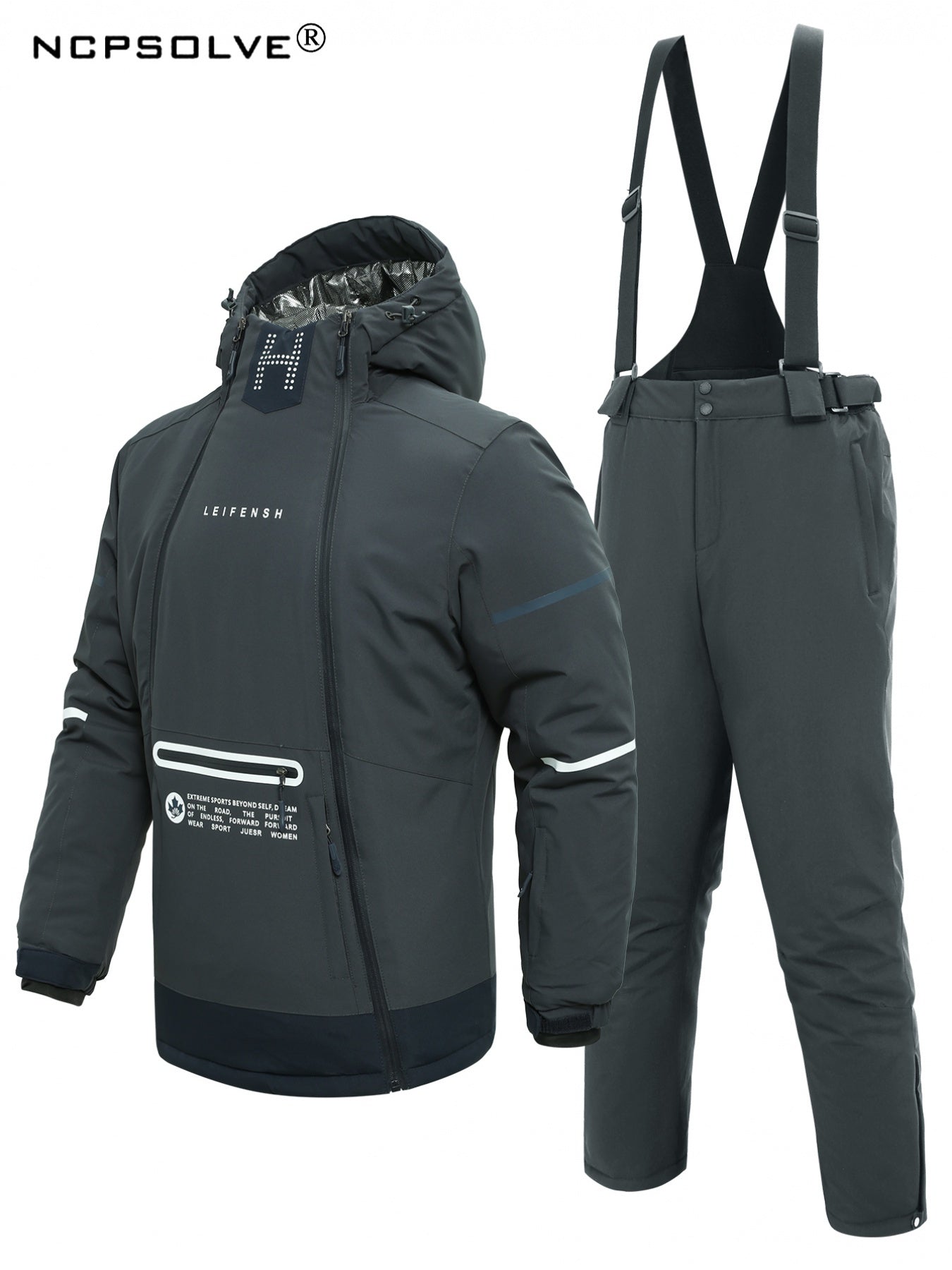 2-Piece Men's Waterproof Ski Suit