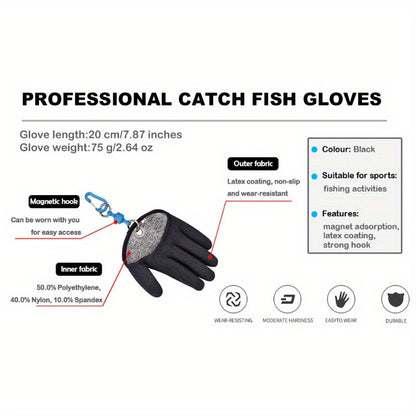 Magnetic Release Fisherman's Gloves