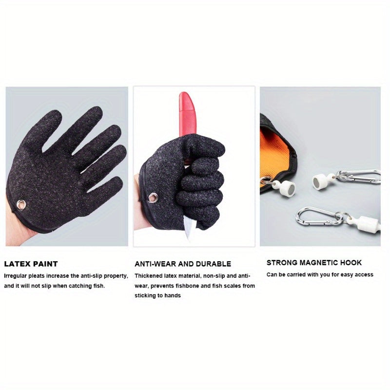 Magnetic Release Fisherman's Gloves