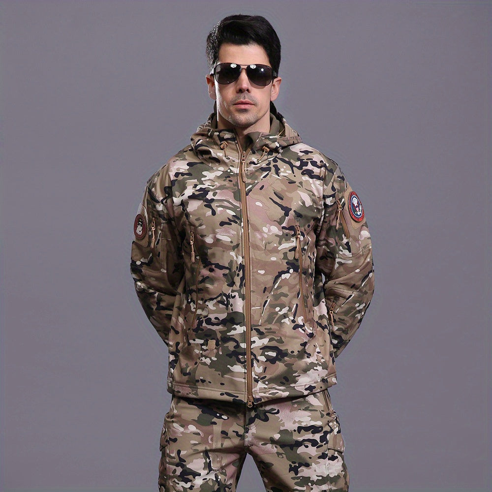 Men's Multi-pocket Fleece Suit