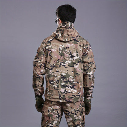 Men's Multi-pocket Fleece Suit