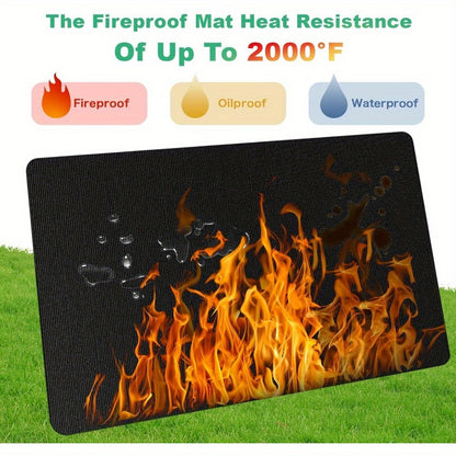 Fire-Resistant Grill Mat 72 x 39 Inches