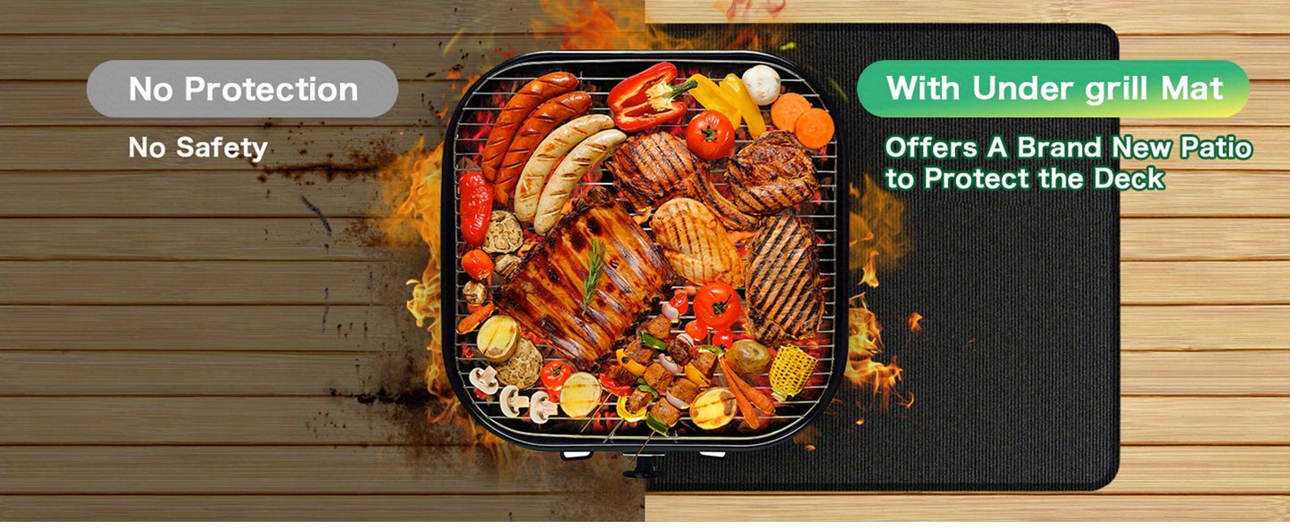 Fire-Resistant Grill Mat 72 x 39 Inches