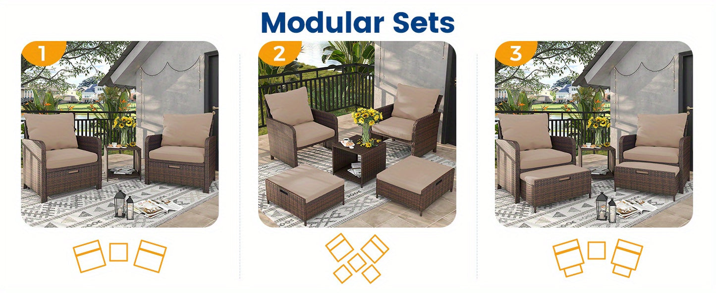 5 Piece Patio Furniture Set