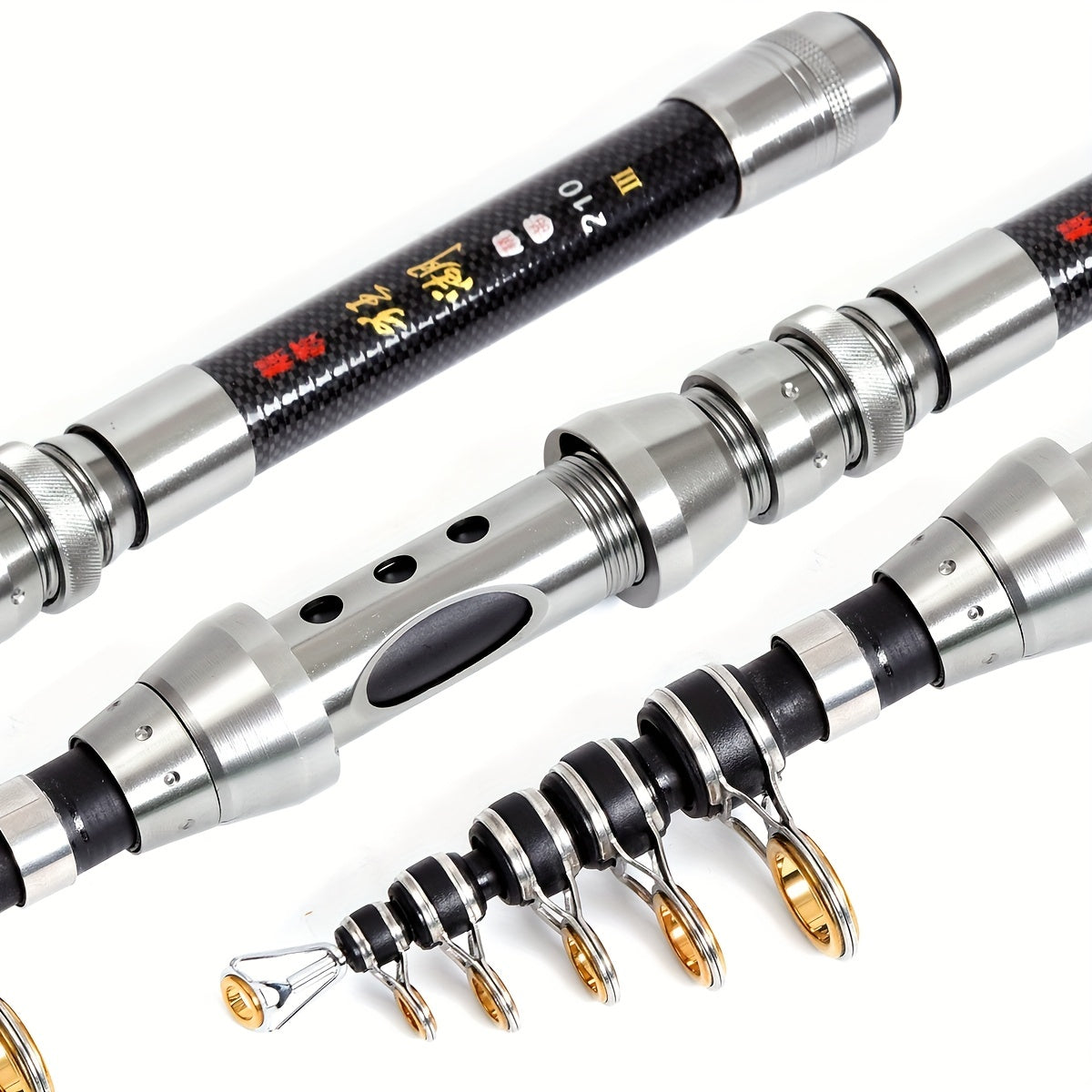 Ultra-Compact Carbon Telescopic Fishing Rod