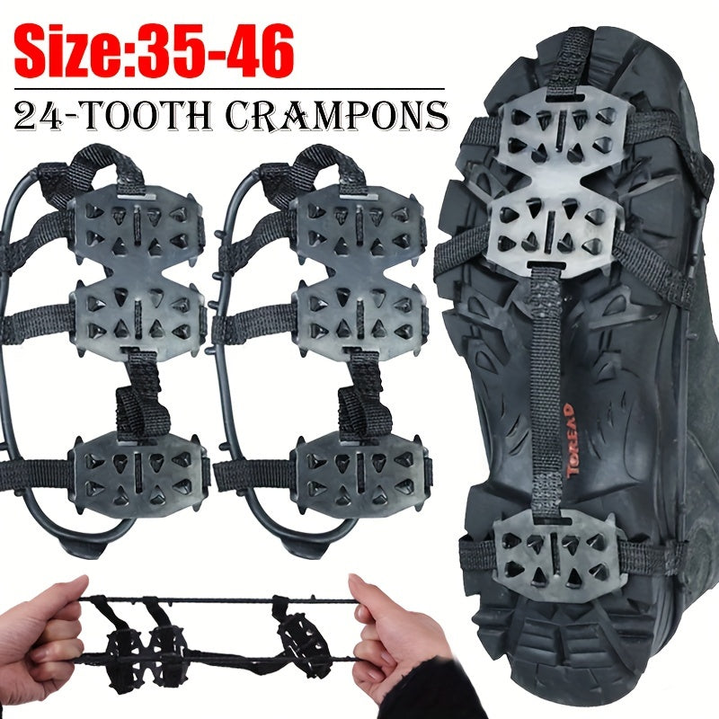 24-Tooth Anti-Slip Crampons