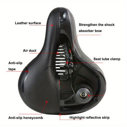 Ultra-Comfort Mountain Bike Saddle