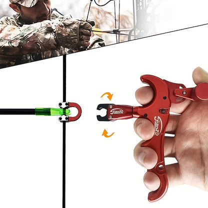 4-Finger Rotating Archery Thumb Release Aid