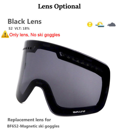 Magnetic Double Layer Ski Lens/Ski Goggles