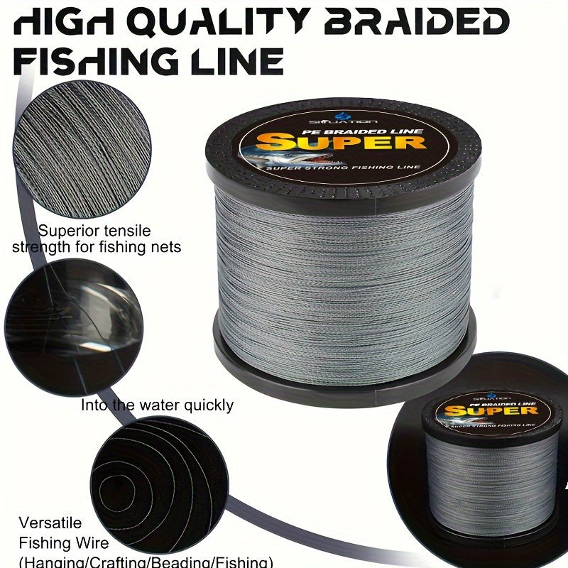 1000yds Braided Fishing Line - 6-100lb Test