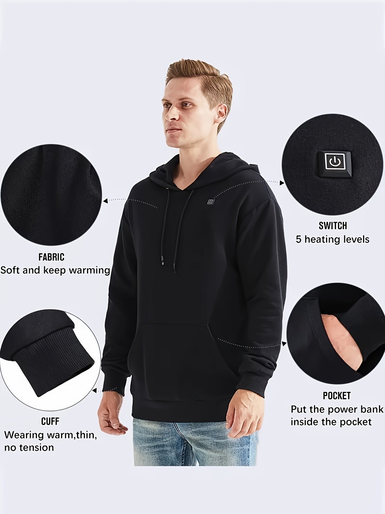 Intelligent Electric Hooded Sweatshirt