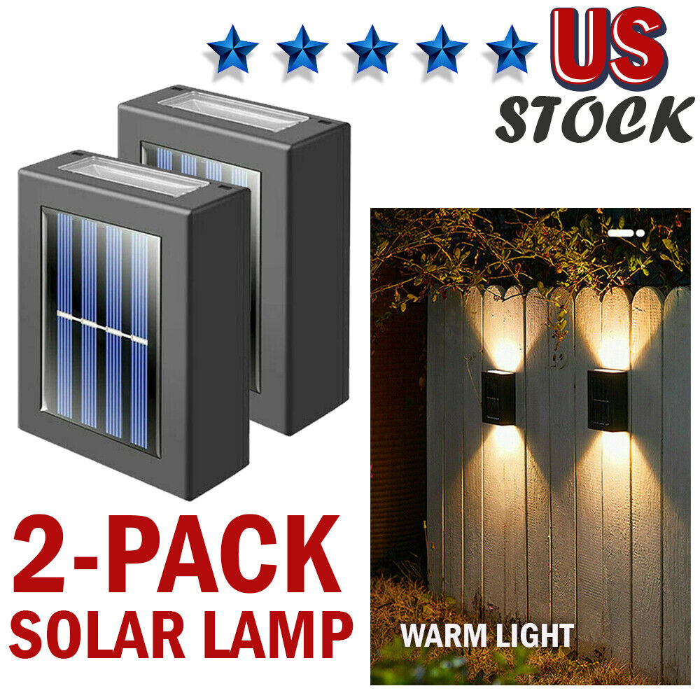 2 Pack Solar Deck Lights