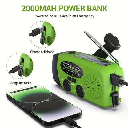 Solar & Hand Crank Emergency Radio/Flashlight