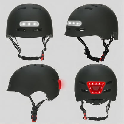 Adult Bike Helmet with Rechargeable LED Lights