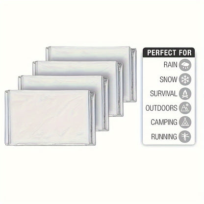 10-Pack Emergency Mylar Thermal Blankets