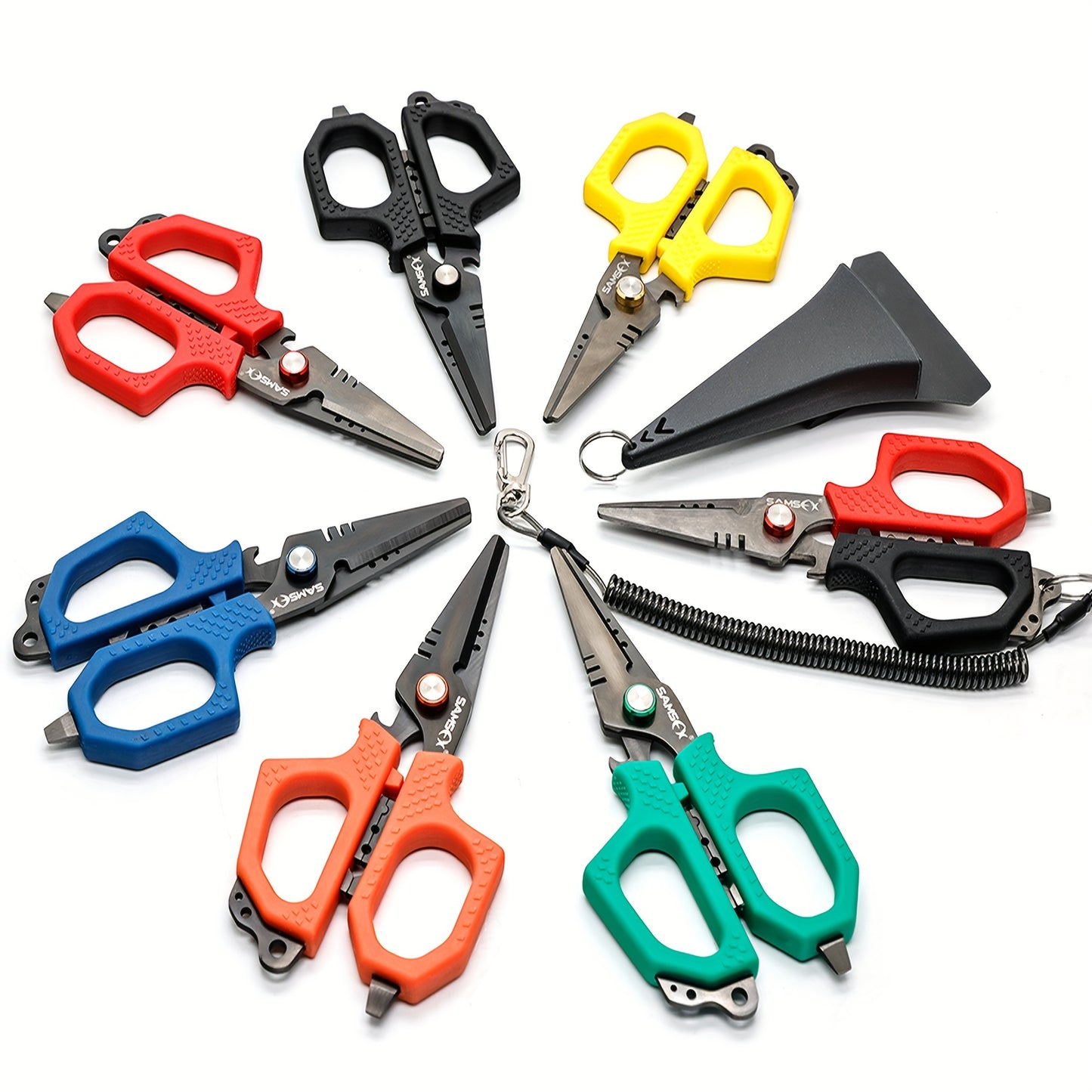 Titanium Coated Multi-Functional Fishing Scissors