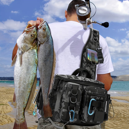 Premium Fishing Tackle Sling Backpack