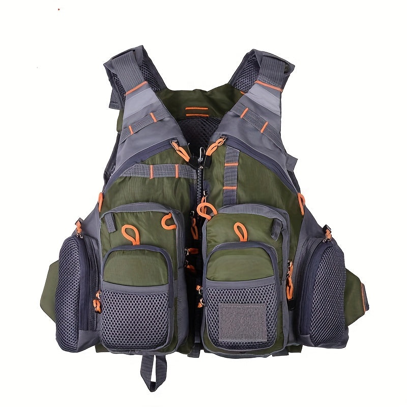 Multi-Pocket Oxford Cloth Fishing Buoyancy Vest