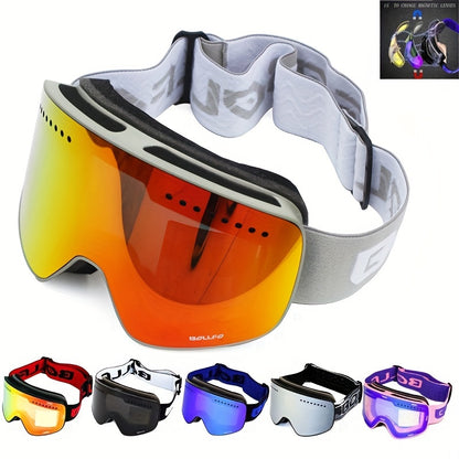 Magnetic Double Layer Ski Lens/Ski Goggles