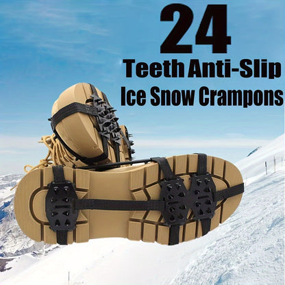 24-Tooth Anti-Slip Crampons