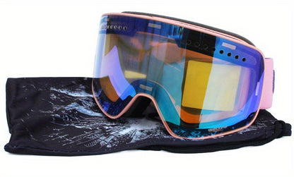 Magnetic Double Layer Ski Lens/Ski Goggles