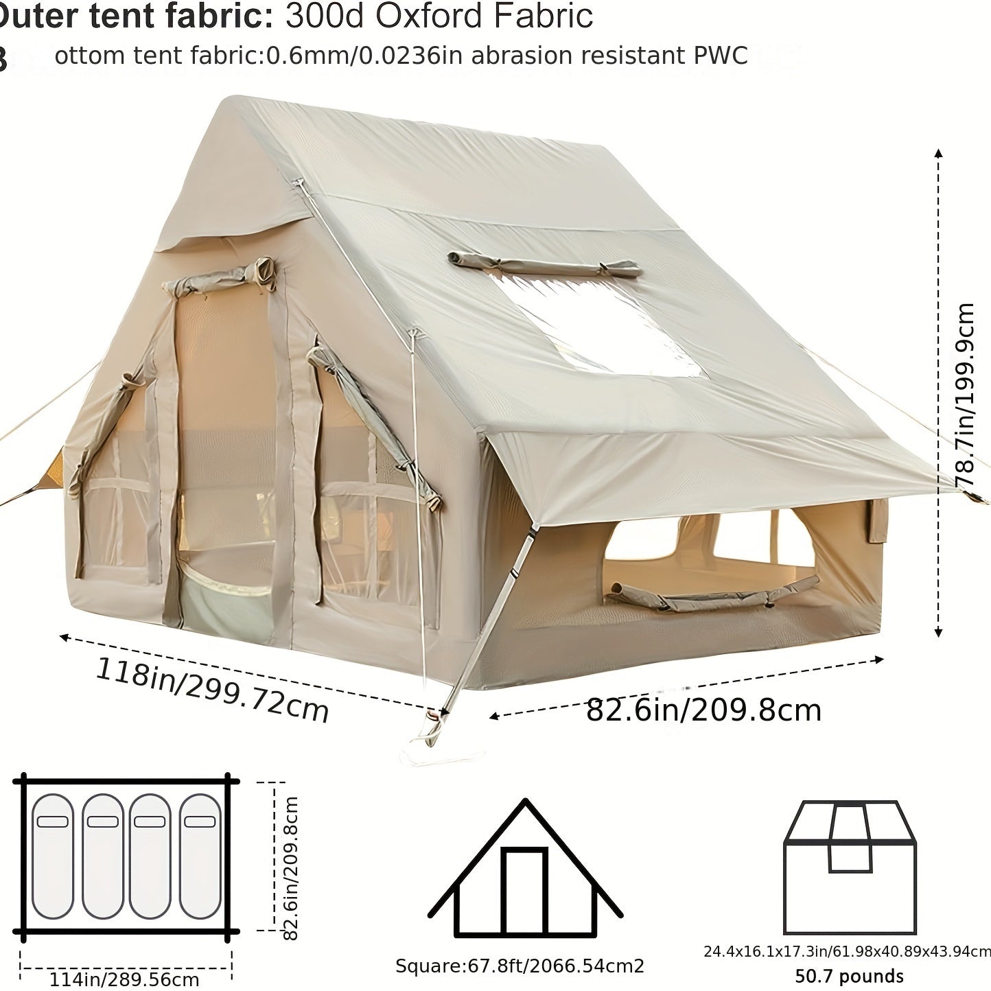 Winter Tent With Chimney Opening