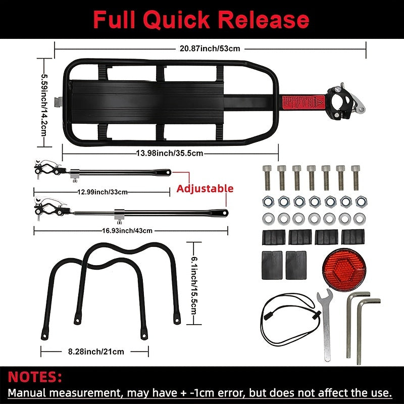 Heavy-Duty Bicycle Rear Rack