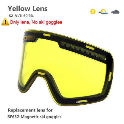 Magnetic Double Layer Ski Lens/Ski Goggles