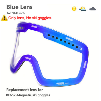 Magnetic Double Layer Ski Lens/Ski Goggles