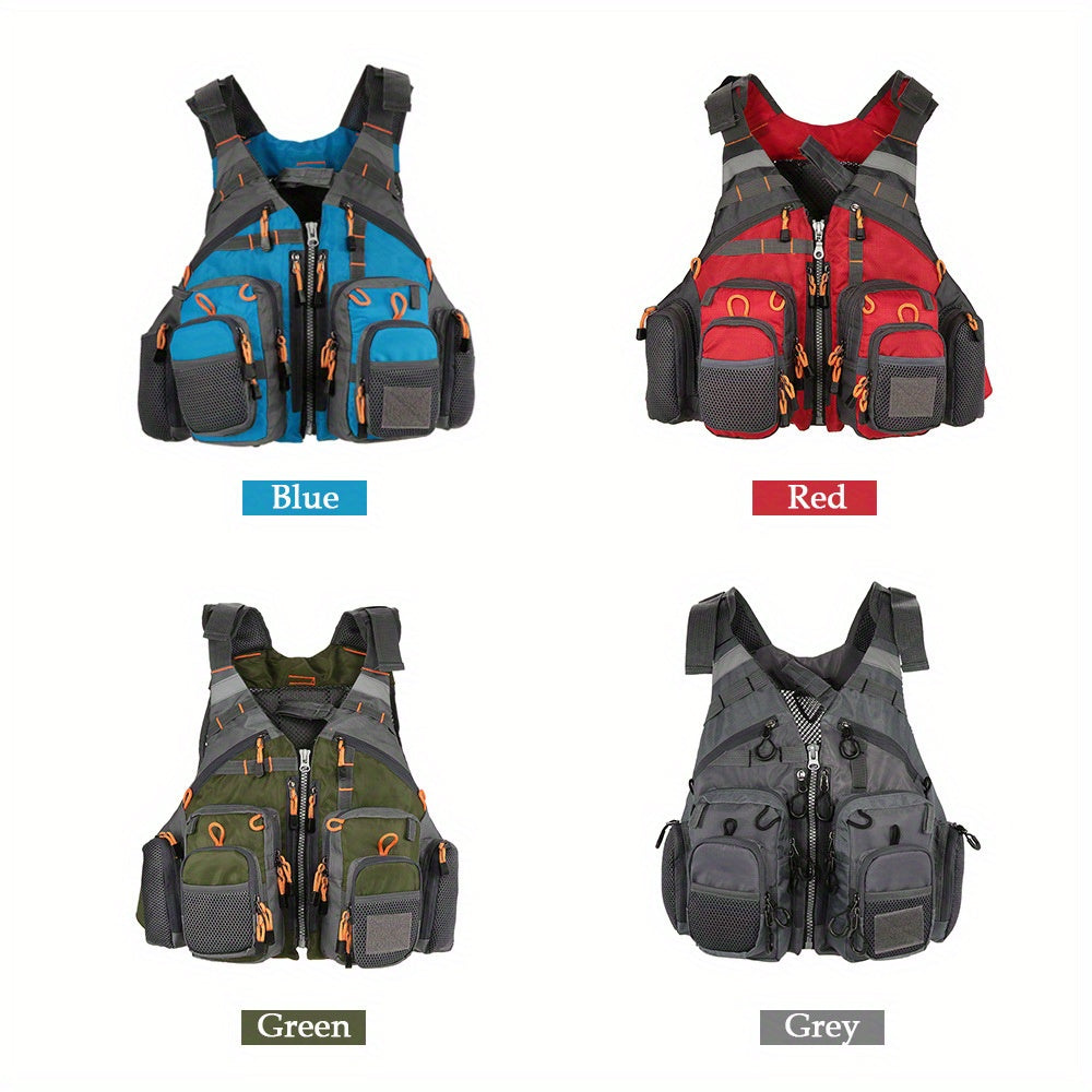 Multi-Pocket Oxford Cloth Fishing Buoyancy Vest