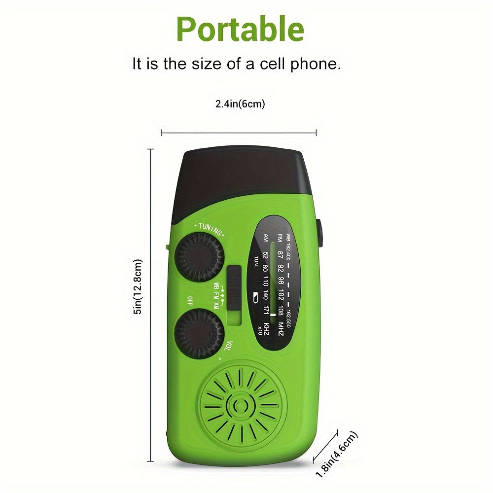 Solar & Hand Crank Emergency Radio/Flashlight