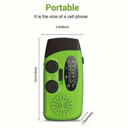 Solar & Hand Crank Emergency Radio/Flashlight