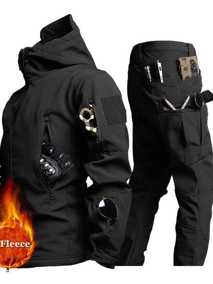 Men's Fleece Jacket And Pants Set