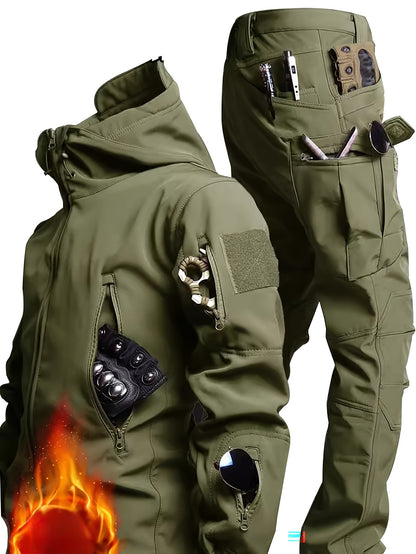 Fleece Lined Jacket and Pants Set