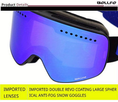 Magnetic Double Layer Ski Lens/Ski Goggles