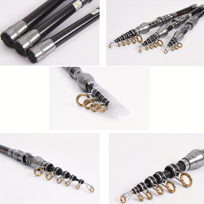 Ultra-Compact Carbon Telescopic Fishing Rod