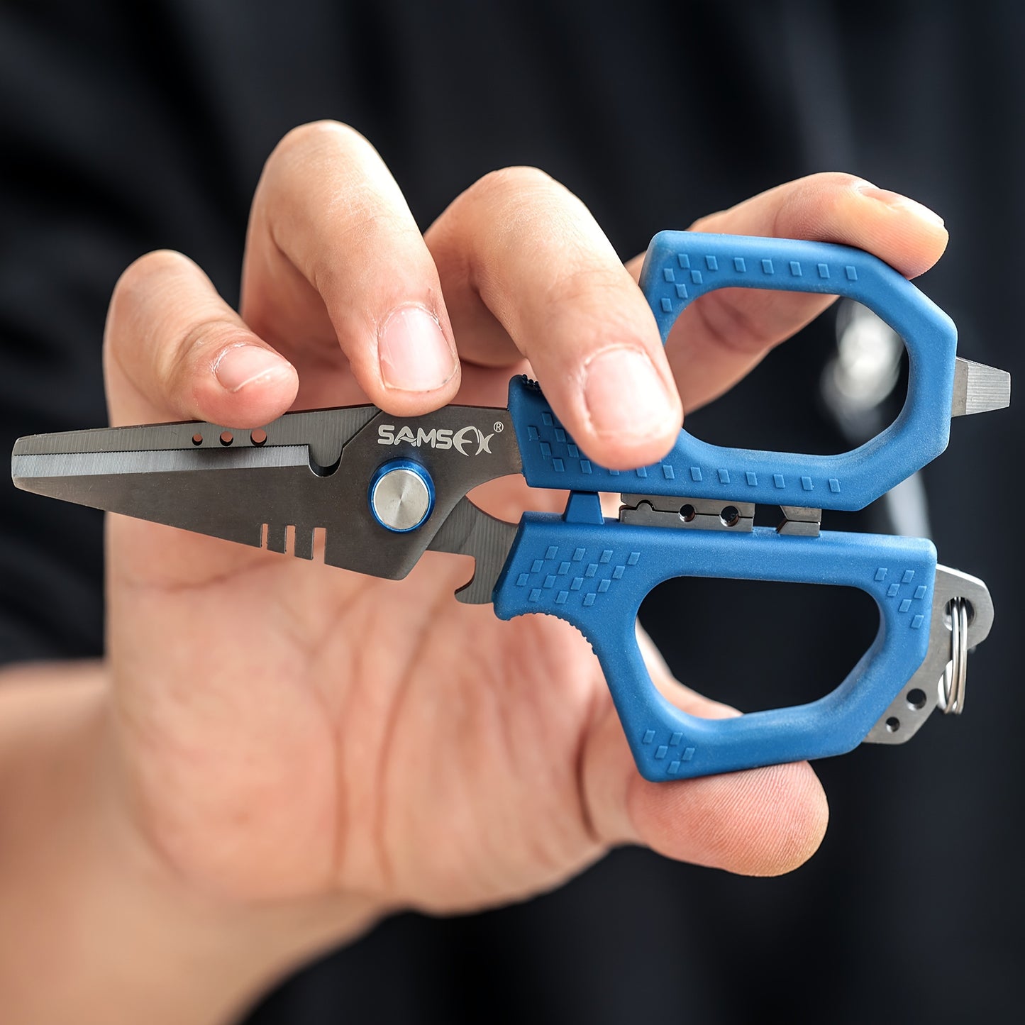 Titanium Coated Multi-Functional Fishing Scissors