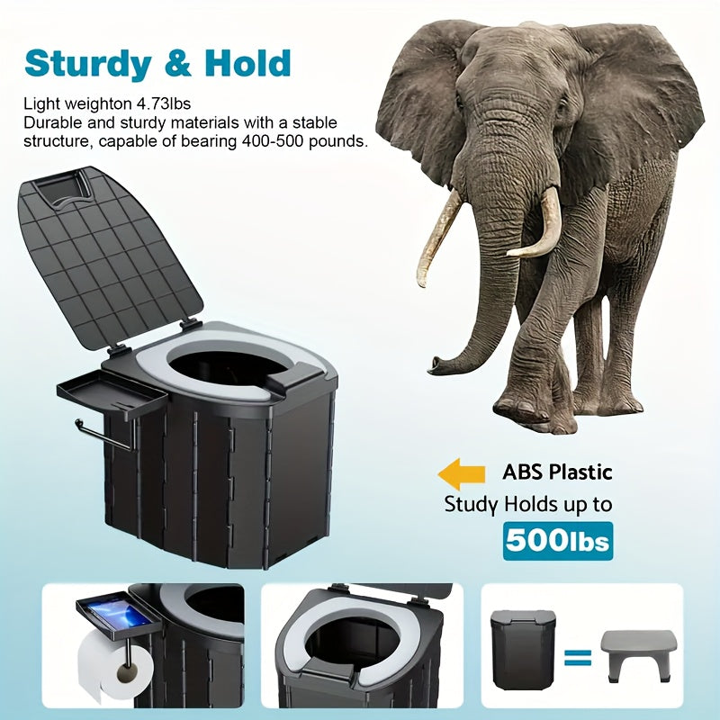 Deluxe Portable Folding Toilet